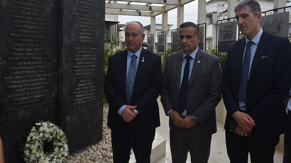 The Director General of Foreign Affairs of Israel, Mr. Yaakov Blitshtein visited at Nariman House during his visit in Mumbai